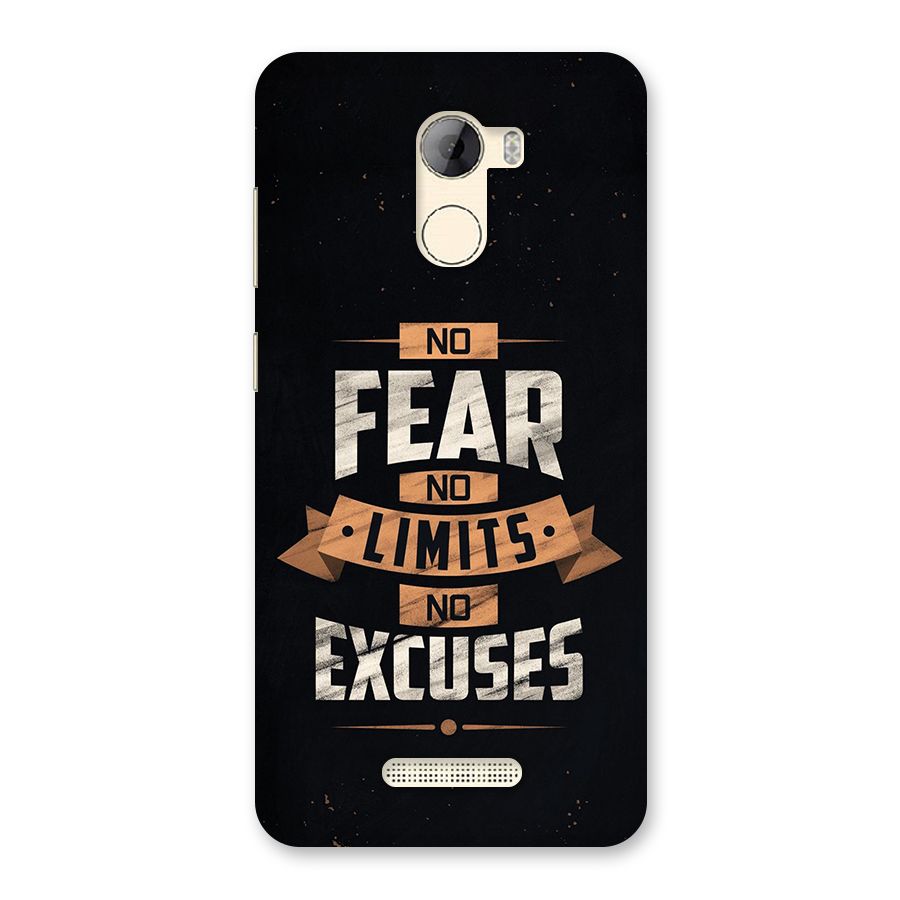 No Excuse Back Case for Gionee A1 LIte