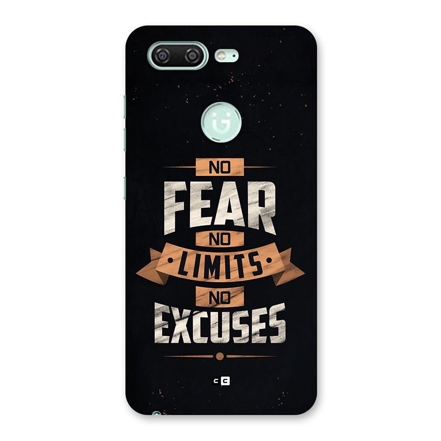 No Excuse Back Case for Gionee S10