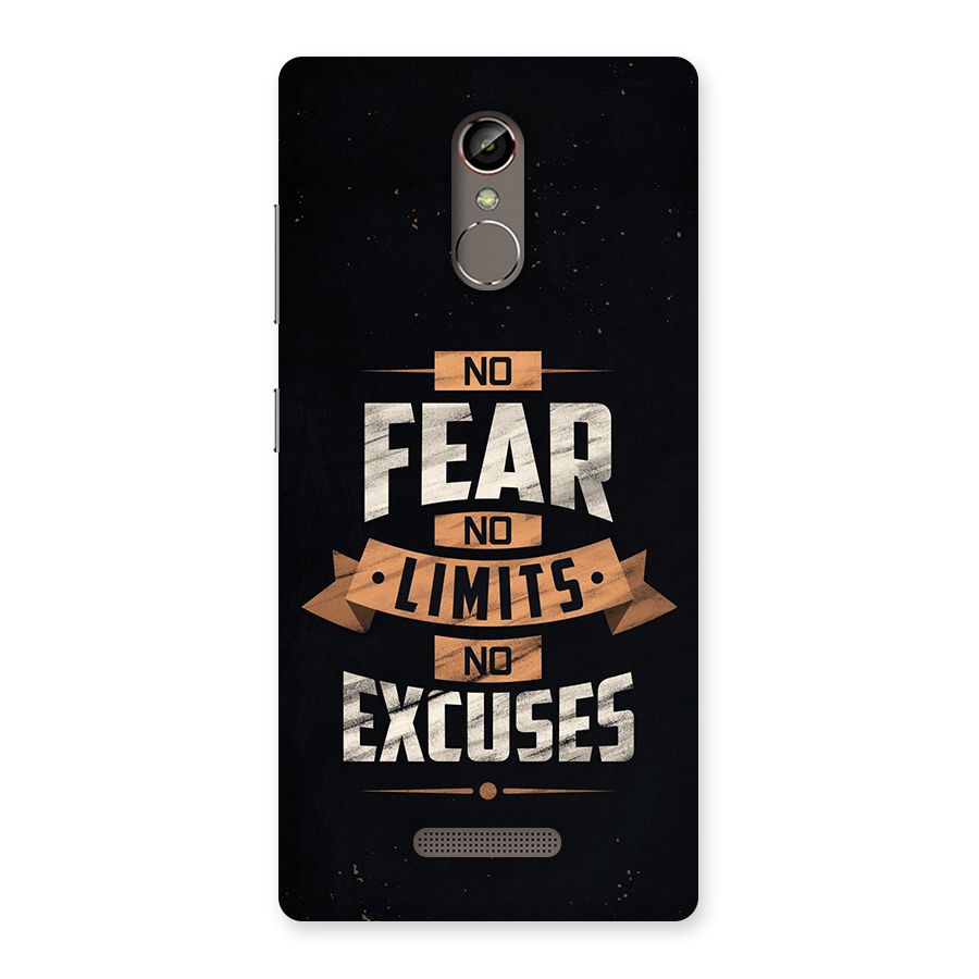 No Excuse Back Case for Gionee S6s