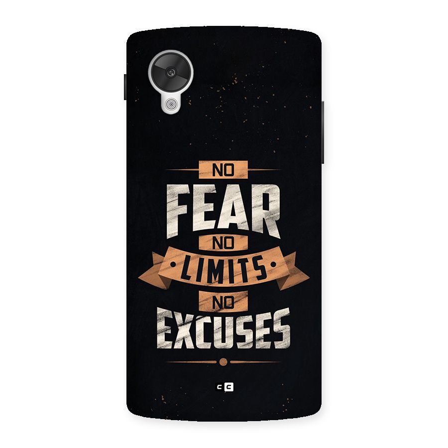 No Excuse Back Case for Google Nexus 5