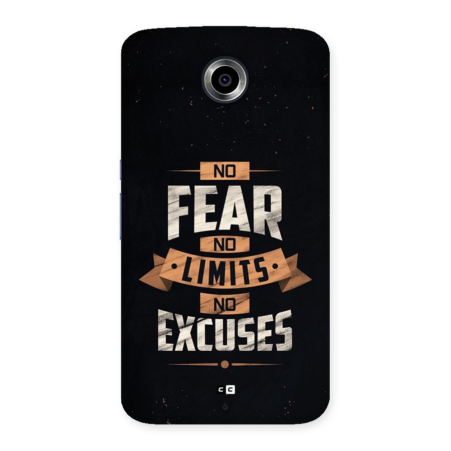 No Excuse Back Case for Google Nexus 6