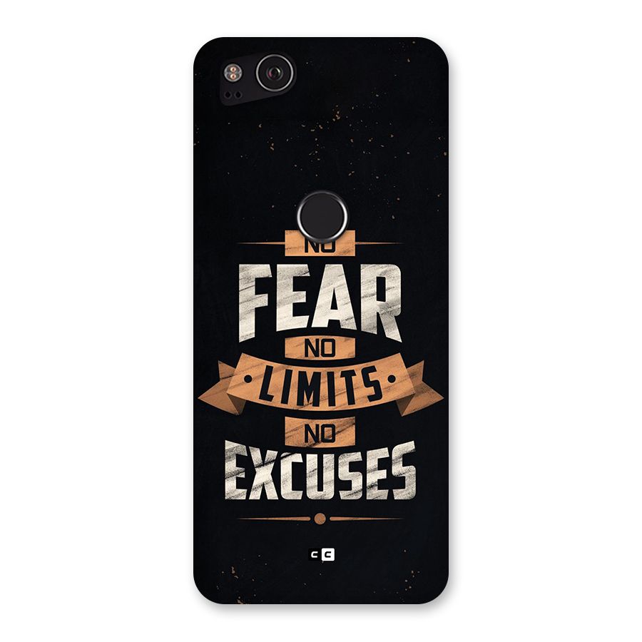 No Excuse Back Case for Google Pixel 2