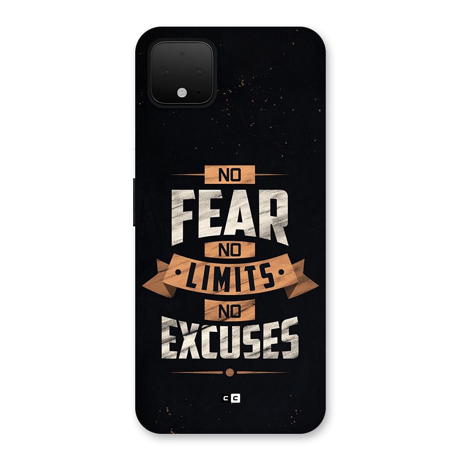 No Excuse Back Case for Google Pixel 4 XL