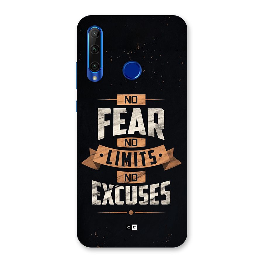 No Excuse Back Case for Honor 20i
