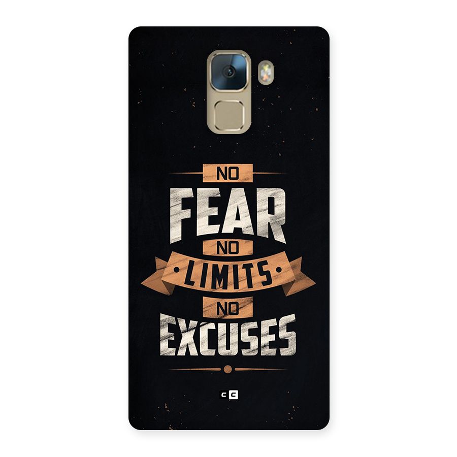 No Excuse Back Case for Honor 7