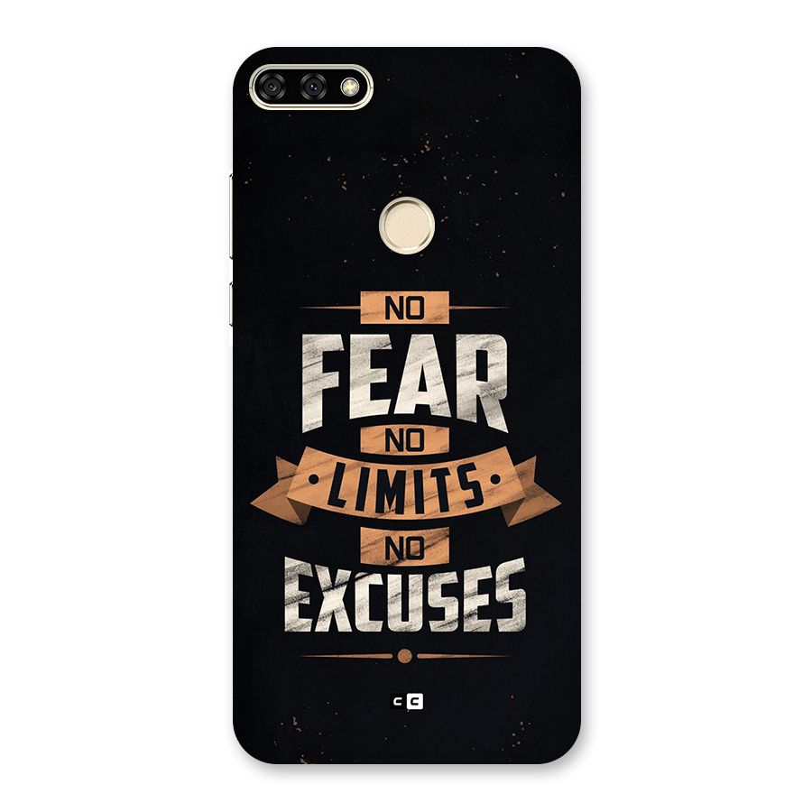 No Excuse Back Case for Honor 7A