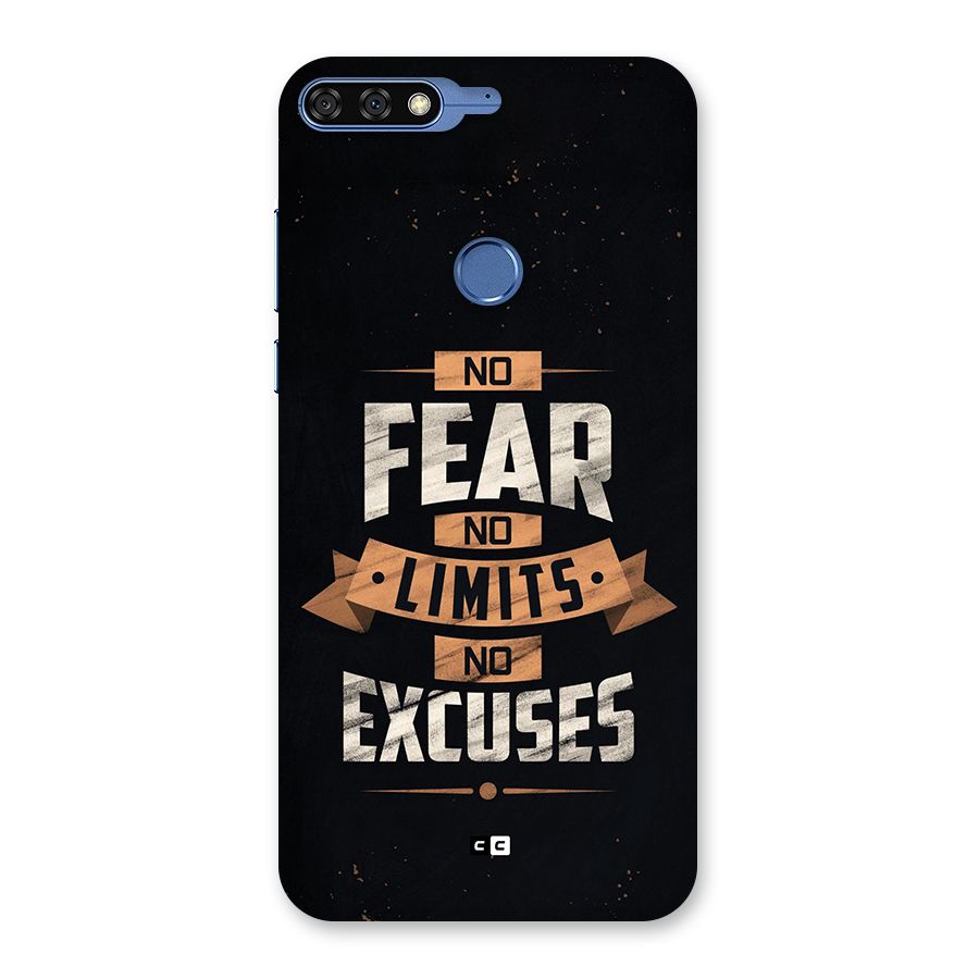 No Excuse Back Case for Honor 7C