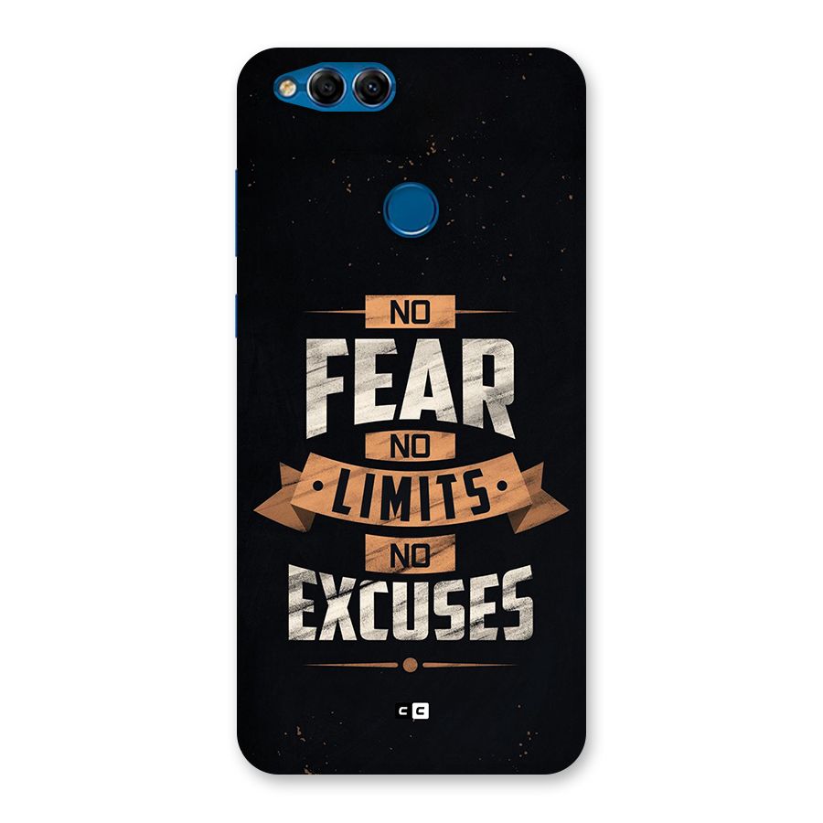 No Excuse Back Case for Honor 7X