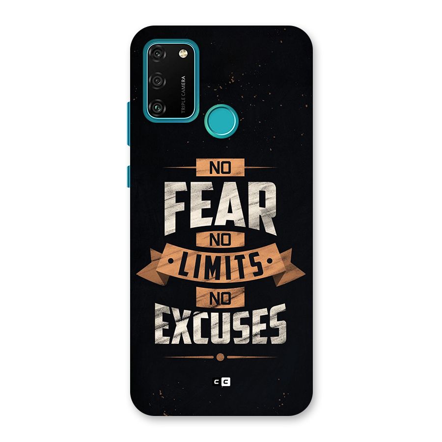 No Excuse Back Case for Honor 9A
