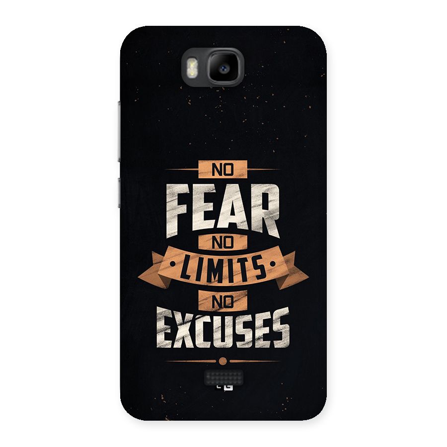 No Excuse Back Case for Honor Bee