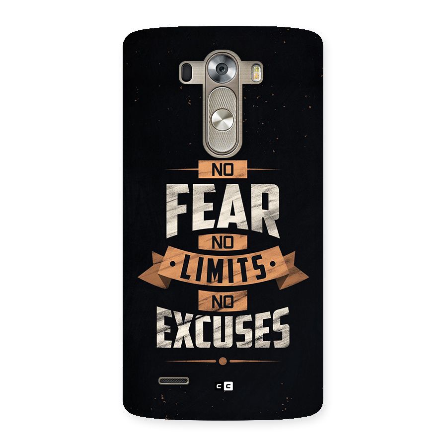 No Excuse Back Case for LG G3