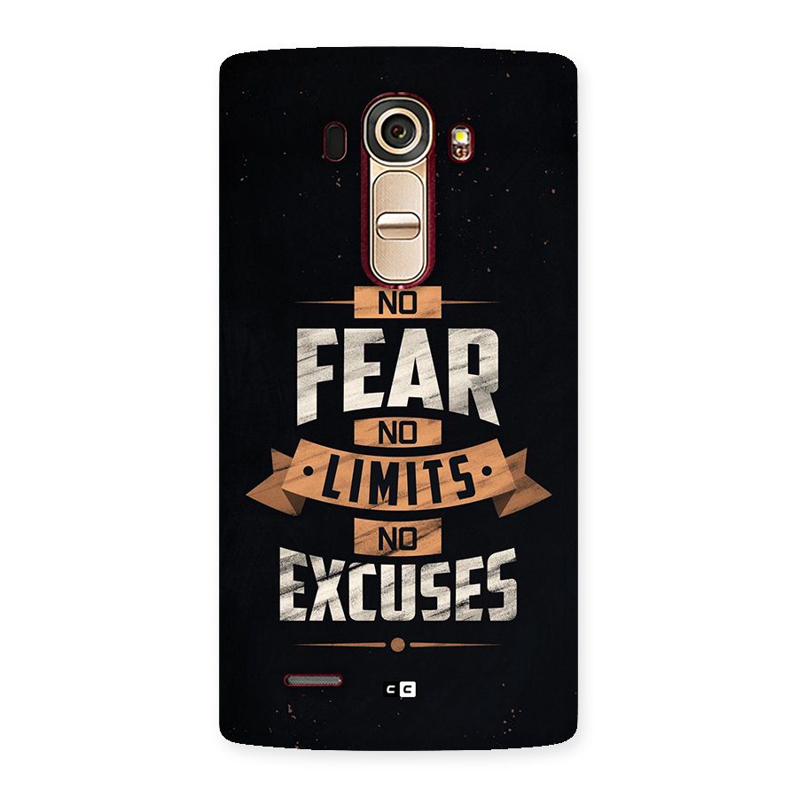 No Excuse Back Case for LG G4