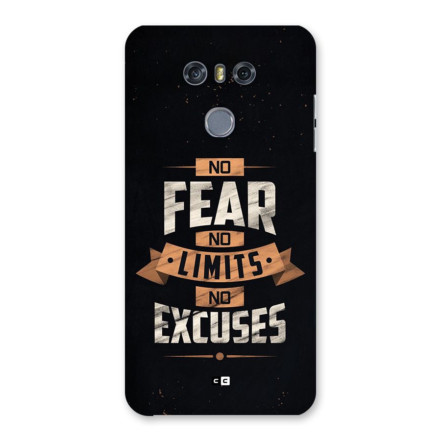 No Excuse Back Case for LG G6