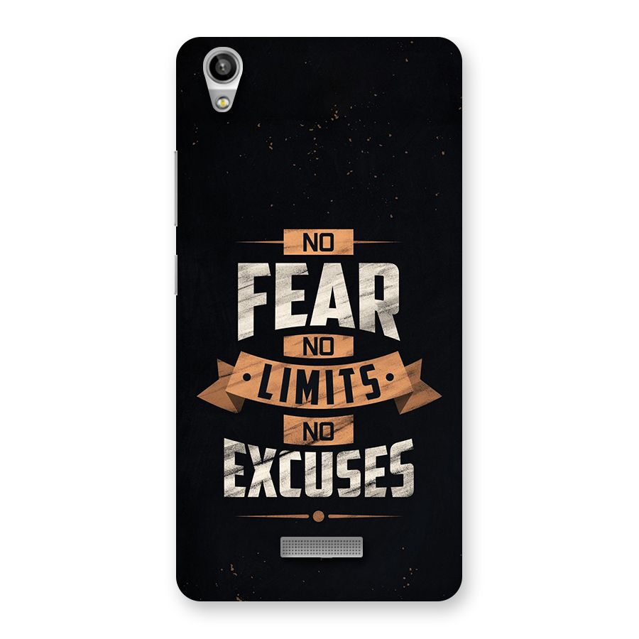 No Excuse Back Case for Lava Pixel V1