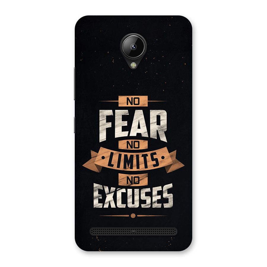 No Excuse Back Case for Lenovo C2