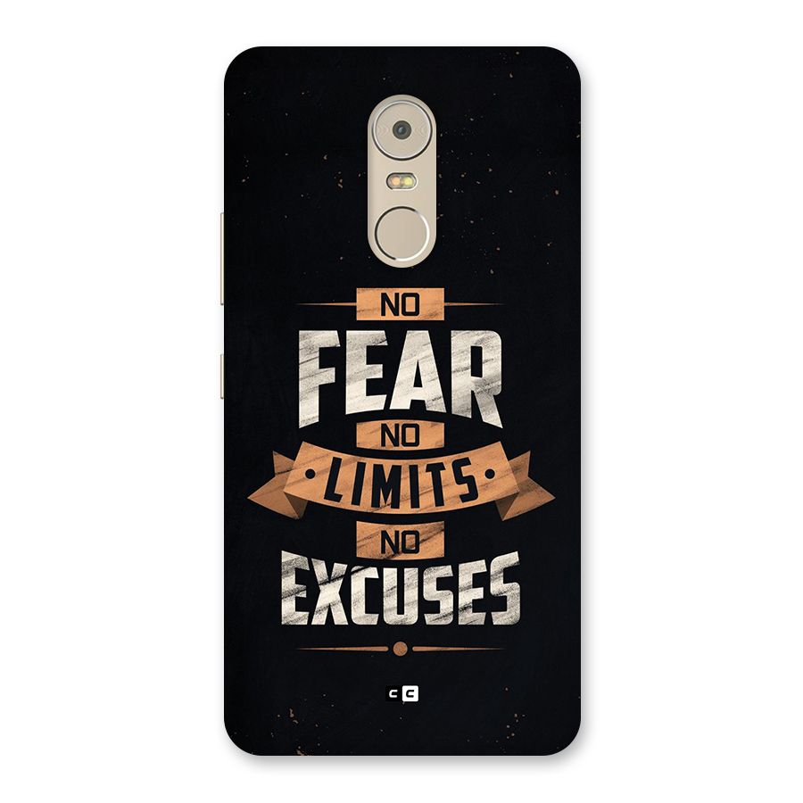 No Excuse Back Case for Lenovo K6 Note