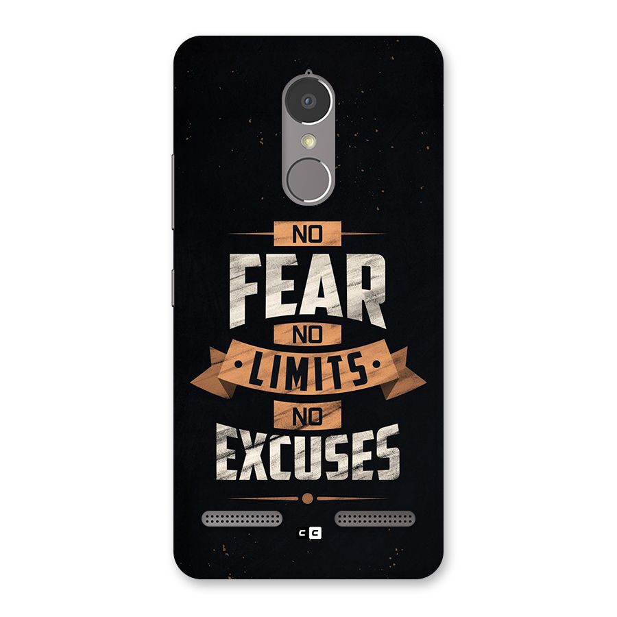 No Excuse Back Case for Lenovo K6 Power