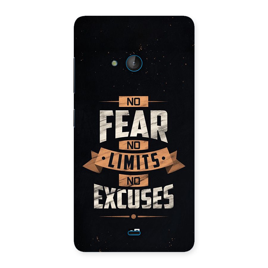 No Excuse Back Case for Lumia 540