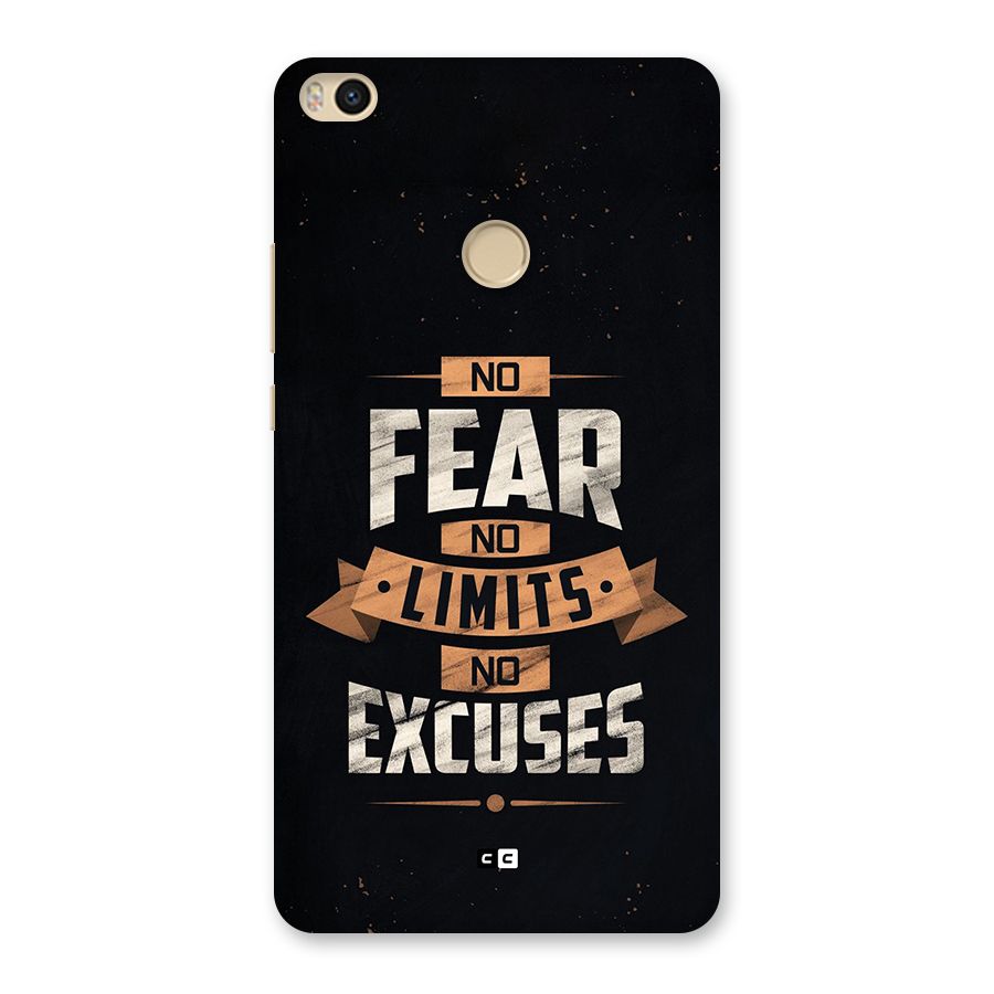 No Excuse Back Case for Mi Max 2