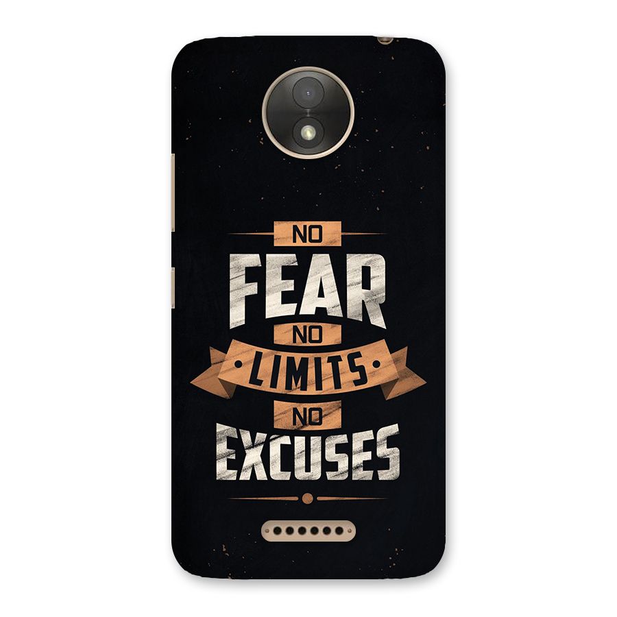 No Excuse Back Case for Moto C Plus