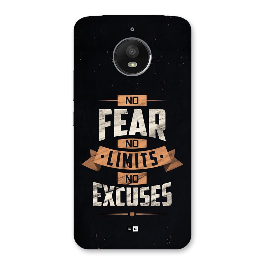 No Excuse Back Case for Moto E4 Plus