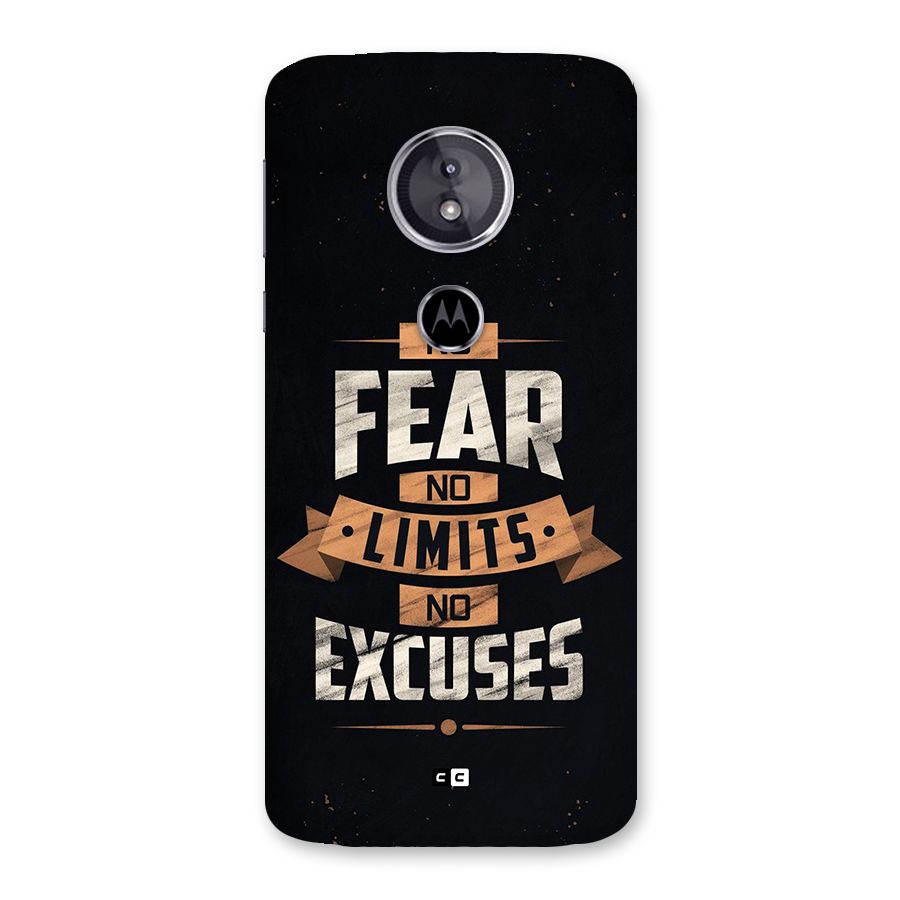 No Excuse Back Case for Moto E5