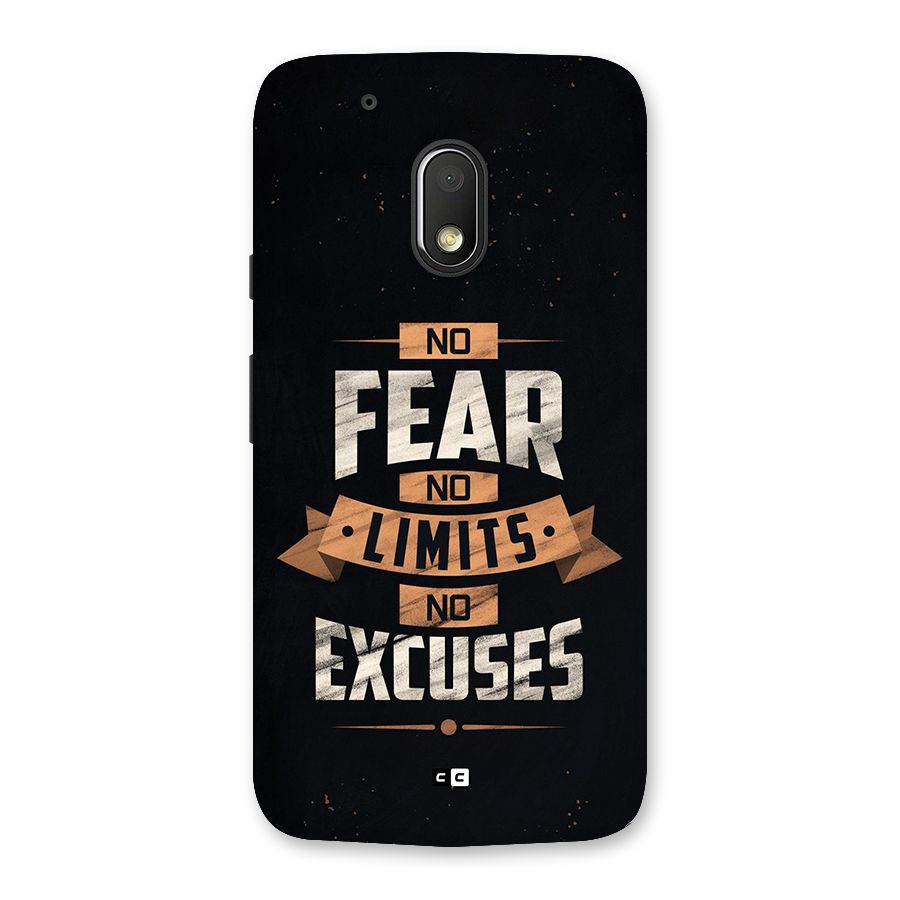 No Excuse Back Case for Moto G4 Play