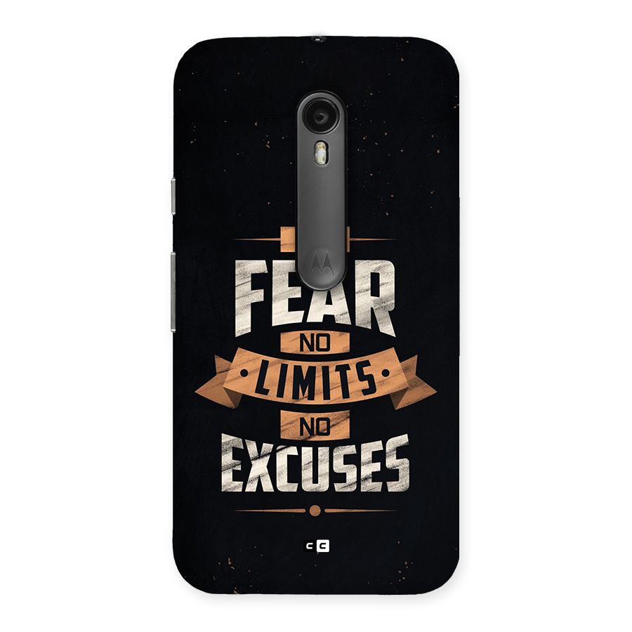 No Excuse Back Case for Moto G Turbo