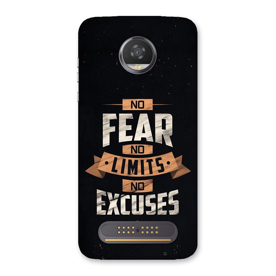 No Excuse Back Case for Moto Z2 Play