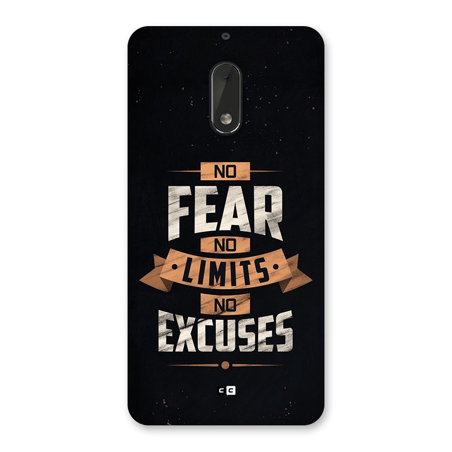 No Excuse Back Case for Nokia 6