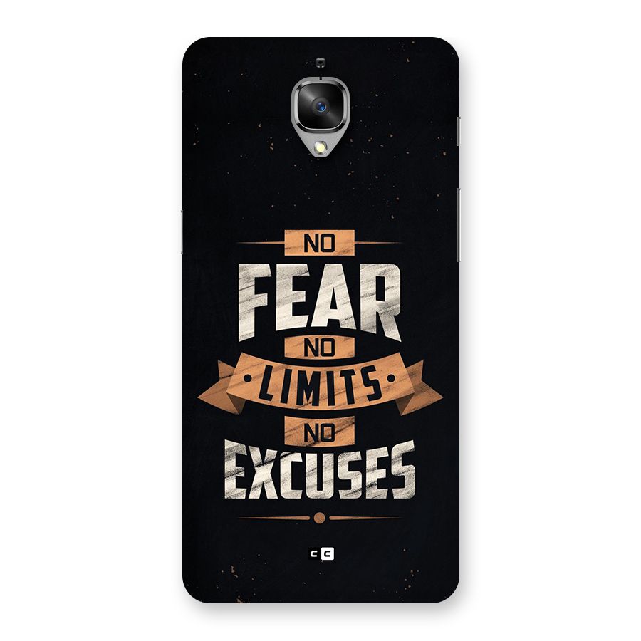 No Excuse Back Case for OnePlus 3