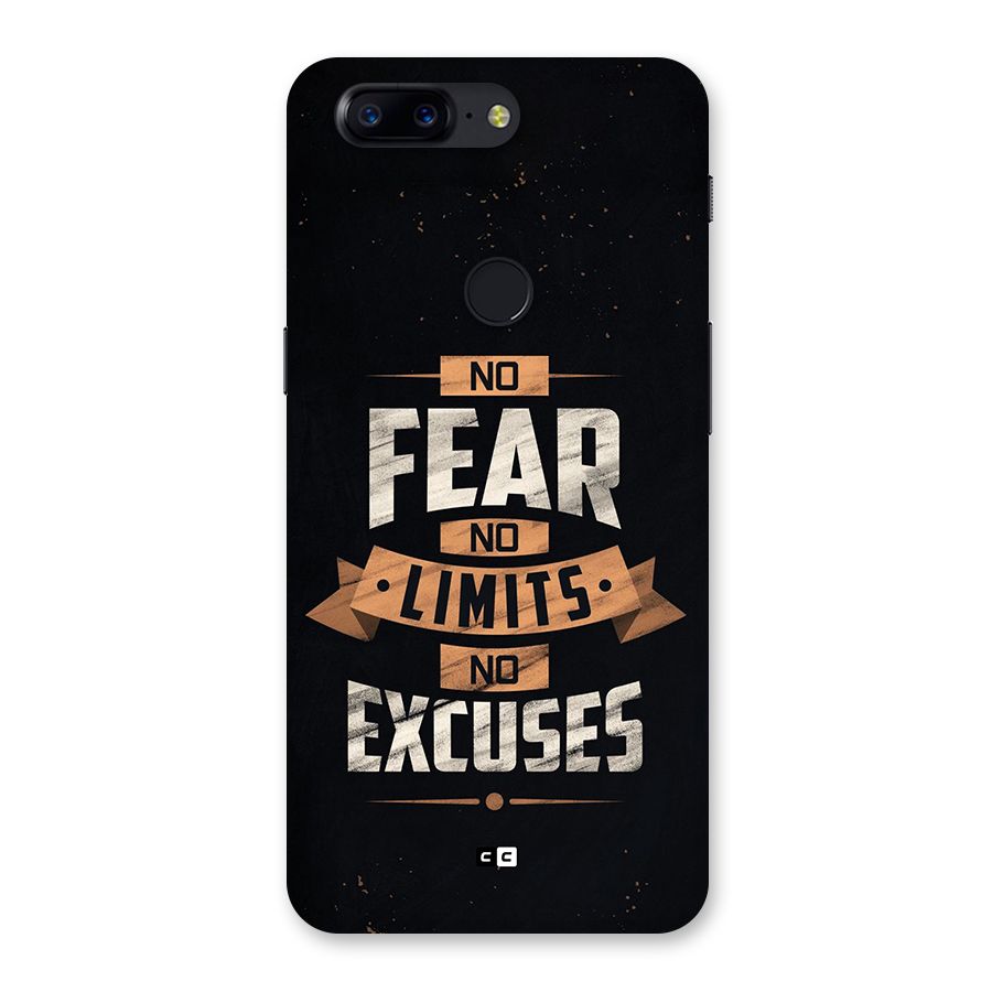 No Excuse Back Case for OnePlus 5T