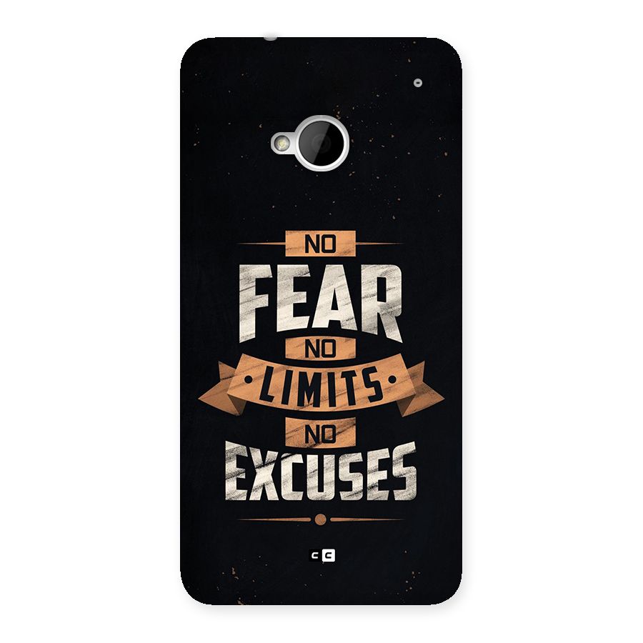 No Excuse Back Case for One M7 (Single Sim)
