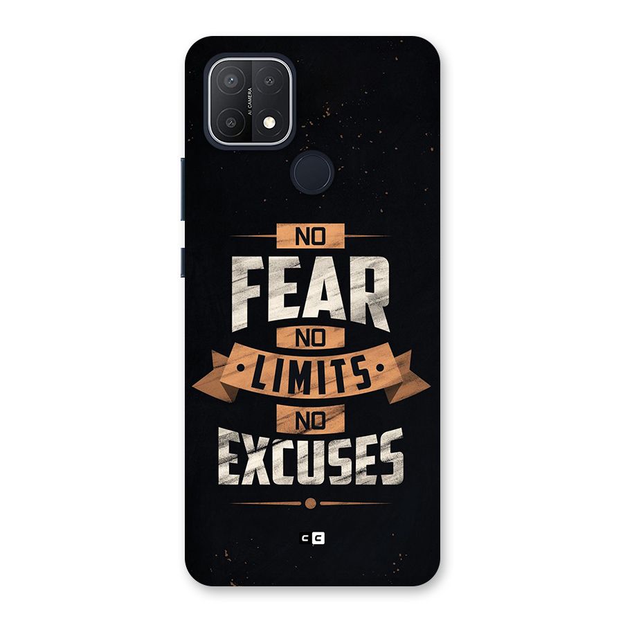 No Excuse Back Case for Oppo A15