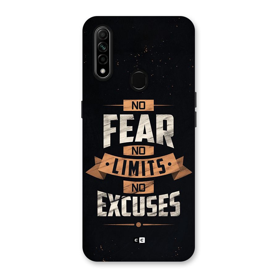 No Excuse Back Case for Oppo A31