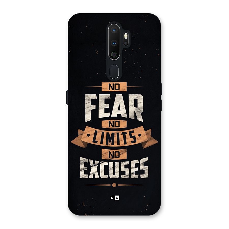 No Excuse Back Case for Oppo A5 (2020)