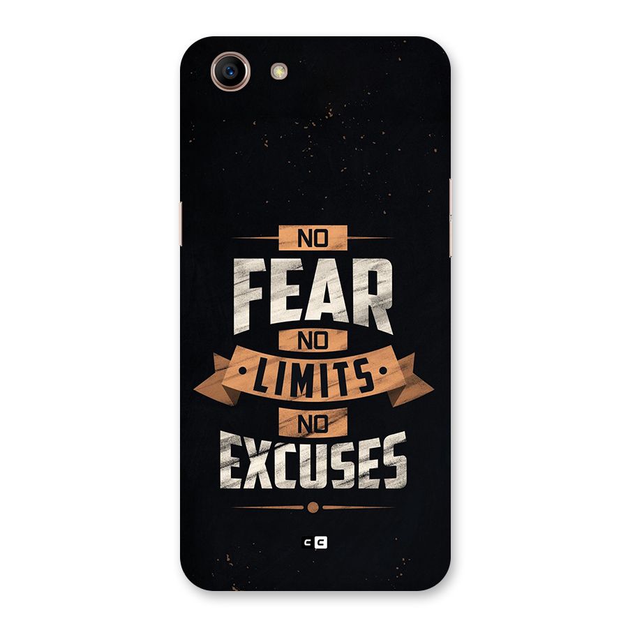 No Excuse Back Case for Oppo A83 (2018)