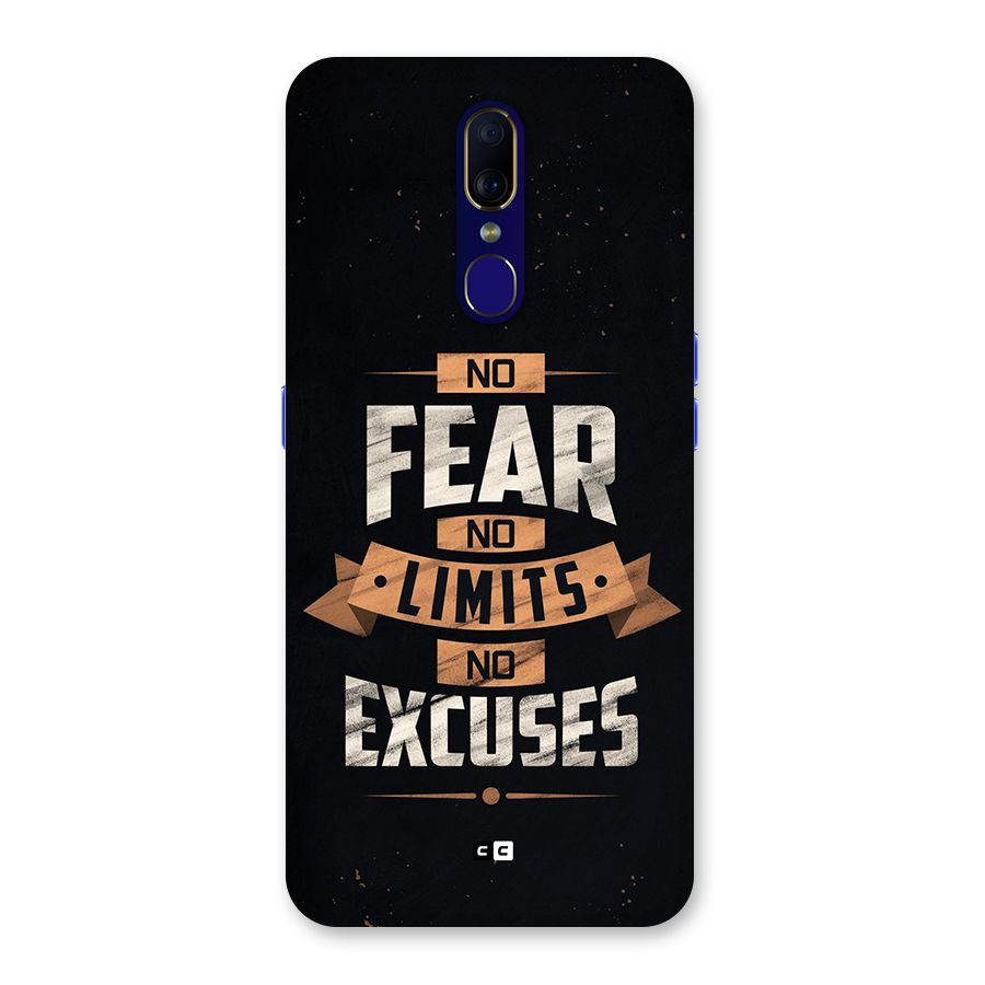 No Excuse Back Case for Oppo A9