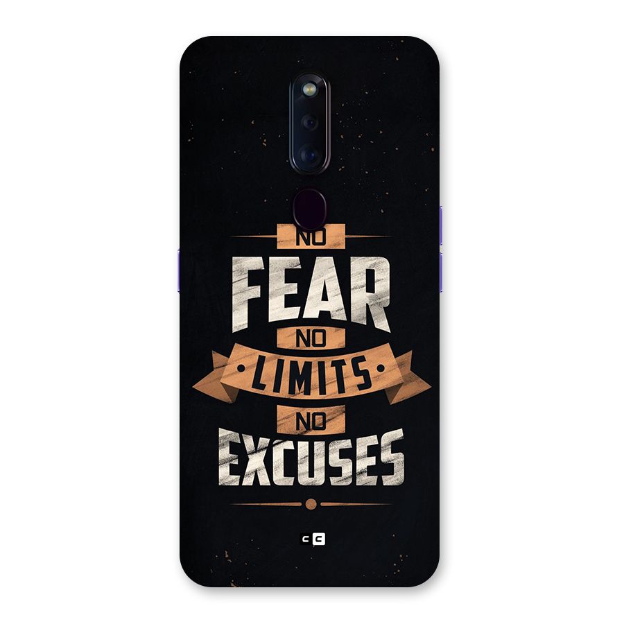 No Excuse Back Case for Oppo F11 Pro