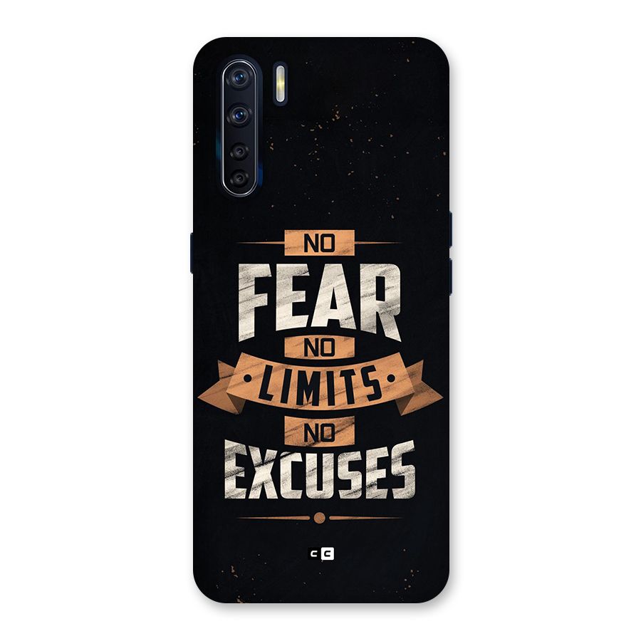 No Excuse Back Case for Oppo F15