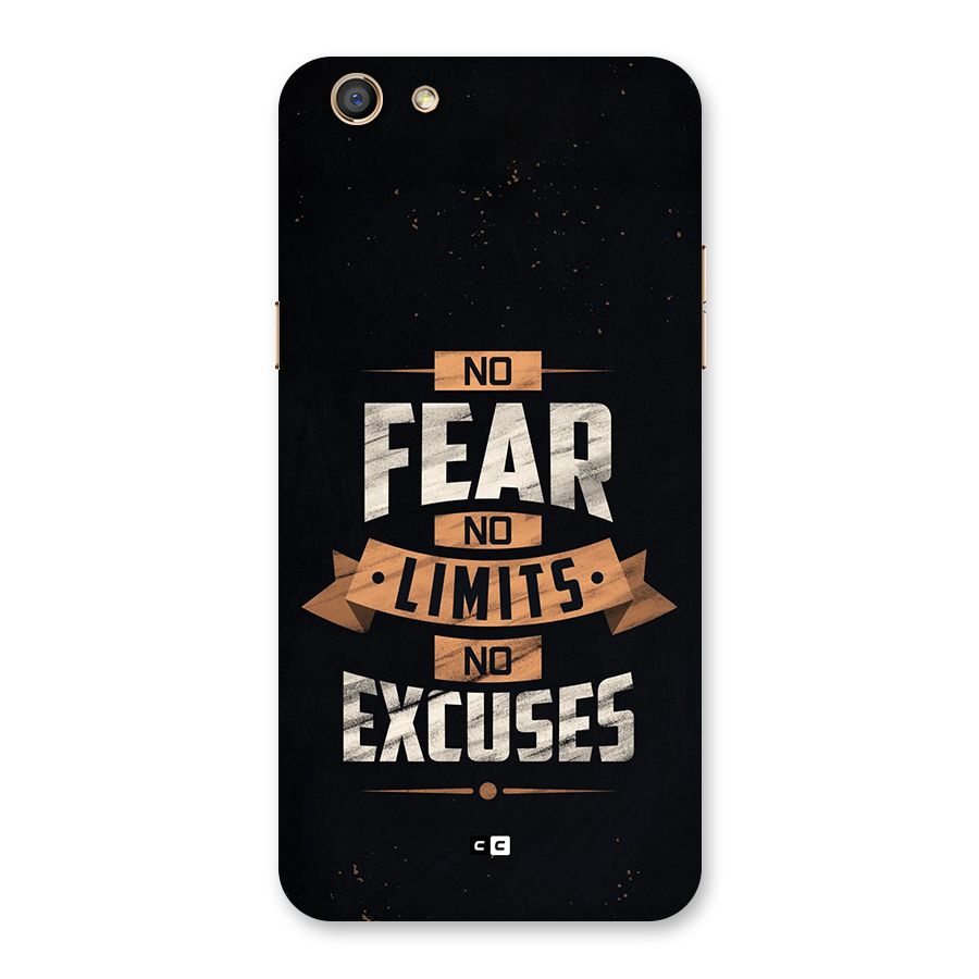 No Excuse Back Case for Oppo F3