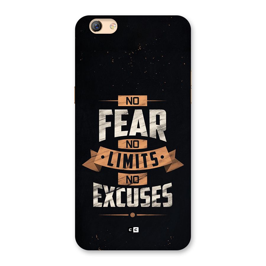 No Excuse Back Case for Oppo F3 Plus