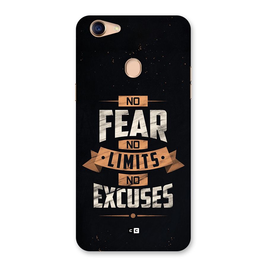 No Excuse Back Case for Oppo F5