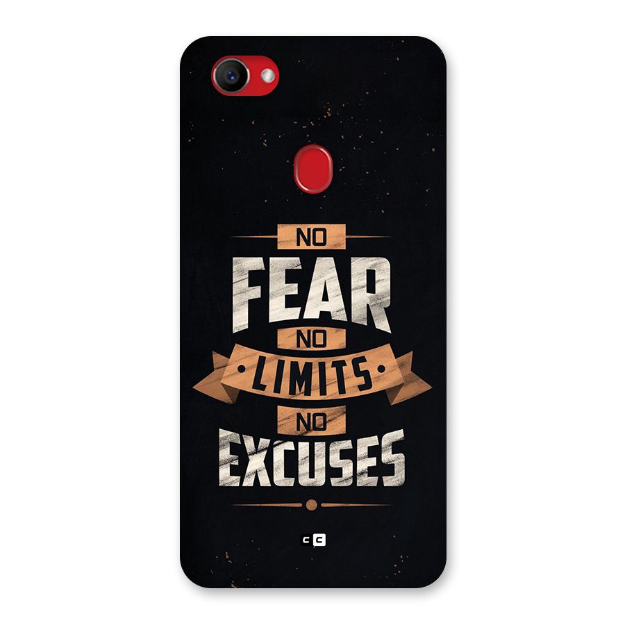 No Excuse Back Case for Oppo F7