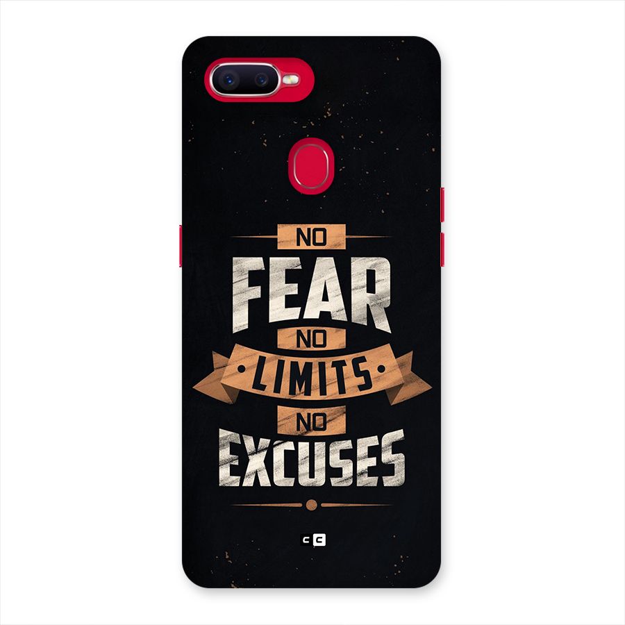 No Excuse Back Case for Oppo F9 Pro