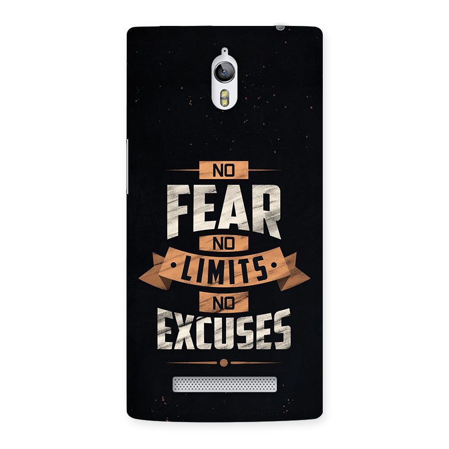 No Excuse Back Case for Oppo Find 7