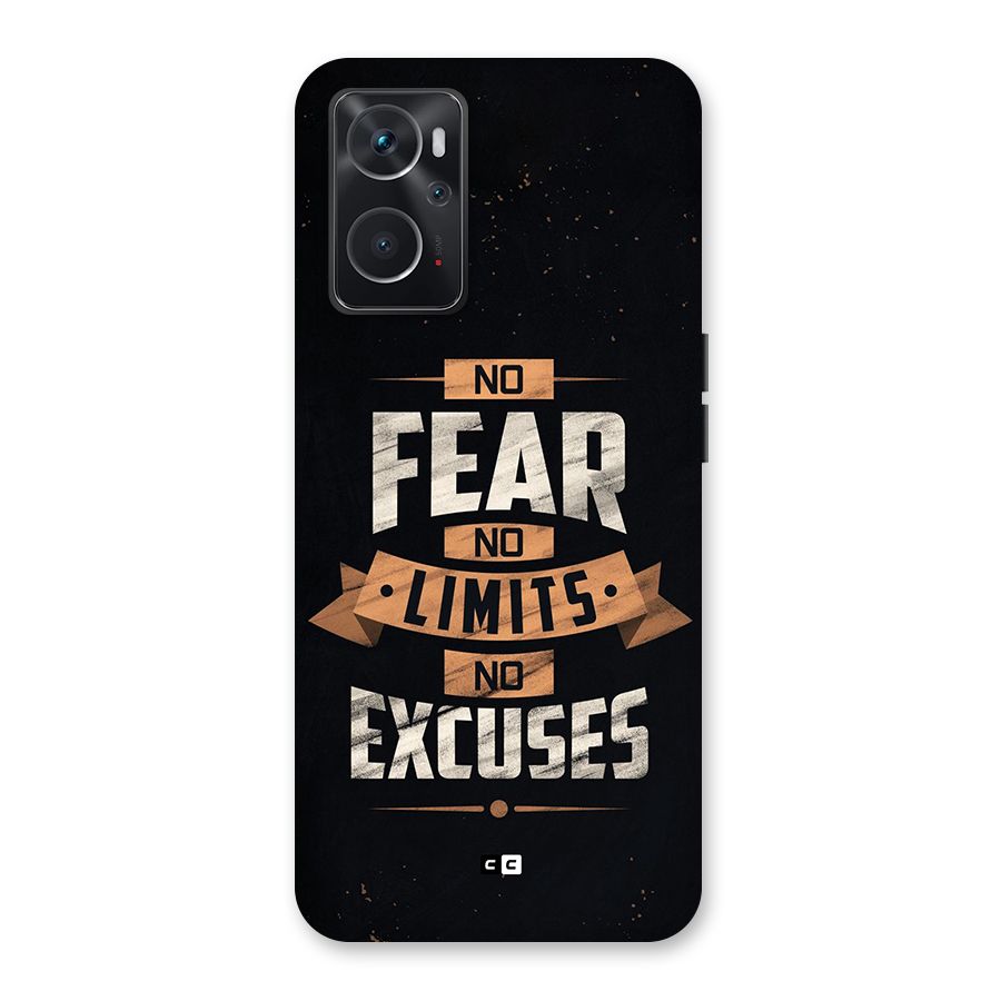 No Excuse Back Case for Oppo K10 4G