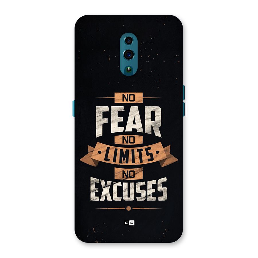 No Excuse Back Case for Oppo Reno