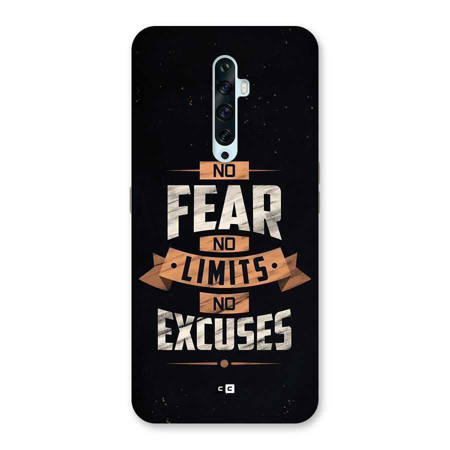 No Excuse Back Case for Oppo Reno2 Z