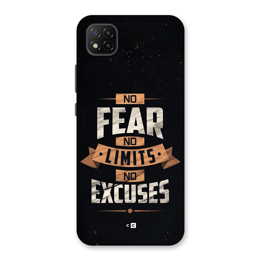 No Excuse Back Case for Poco C3